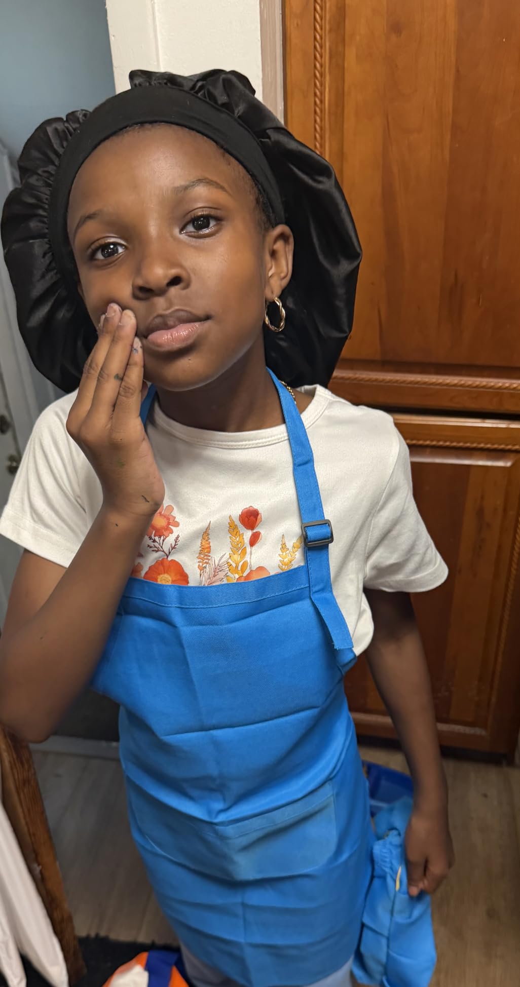 Tamicy 10 Pieces Kids Chef Hat and Apron Set customer photo 2