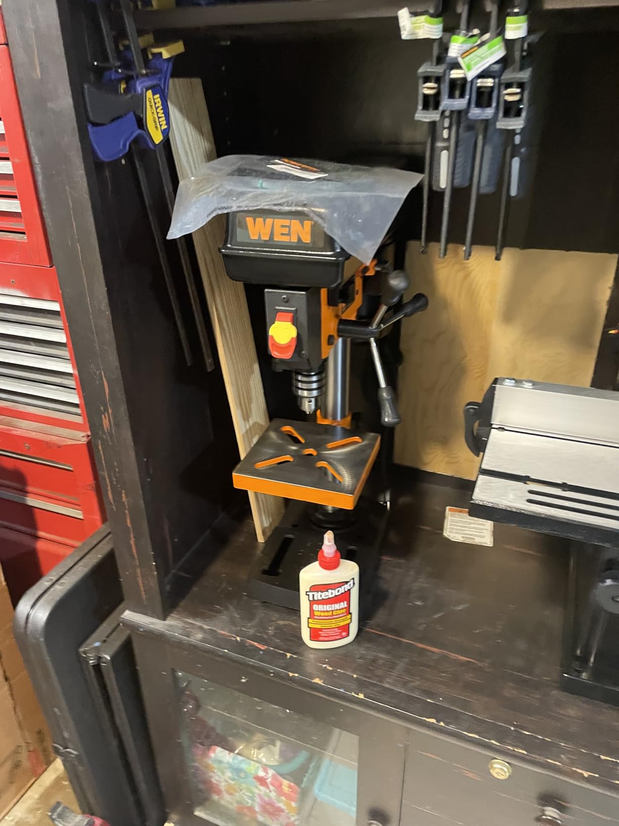 WEN 2.3-Amp 8-Inch 5-Speed Cast Iron Benchtop Drill Press (4206T) customer photo 2