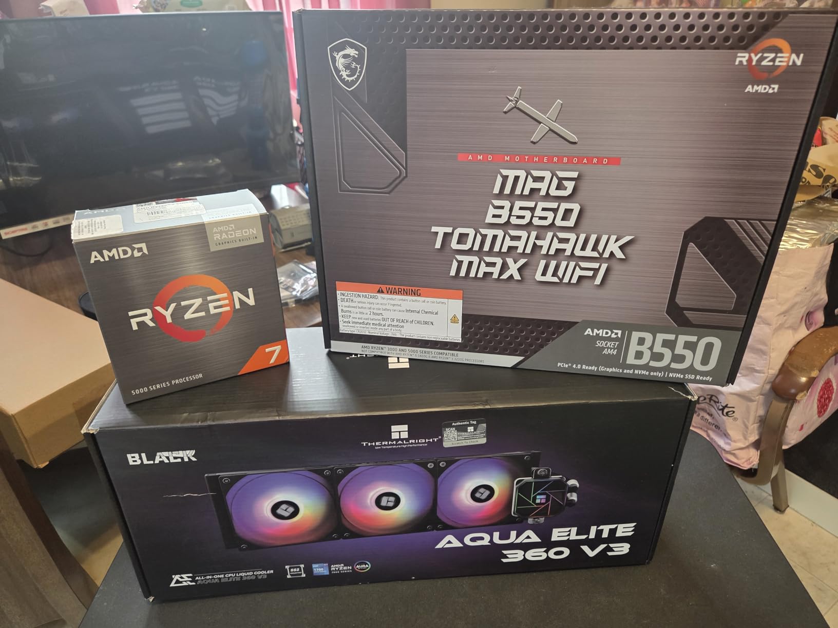 AMD Ryzen 7 5700G 8-Core, 16-Thread Desktop Processor with Radeon Graphics customer photo 2