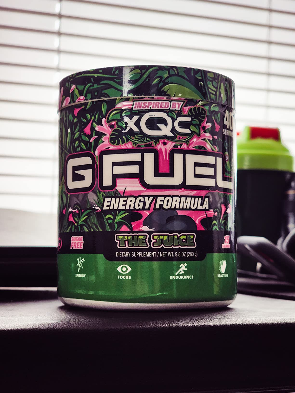 G Fuel The Juice Energy 2.0 Drink Powder, Pre Workout Caffeine Mix for Gaming, Sugar Free Focus Amino, Vitamin + Antioxidants, 9.9oz (Pineapple & Melon Punch, 40 Servings) customer photo 2