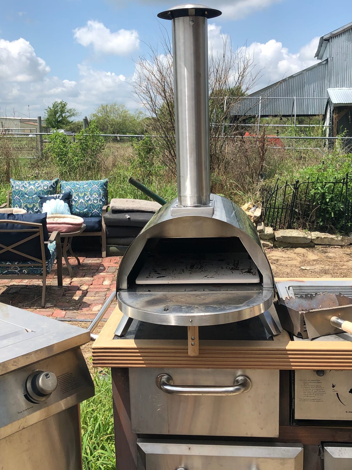 Pellethead Portable Pizza Oven Kit: Wood-Fired Outdoor Grill with Peel, Blower, Thermometer & Accessories, Stainless Steel, 13-Inch Stone Included customer photo 1