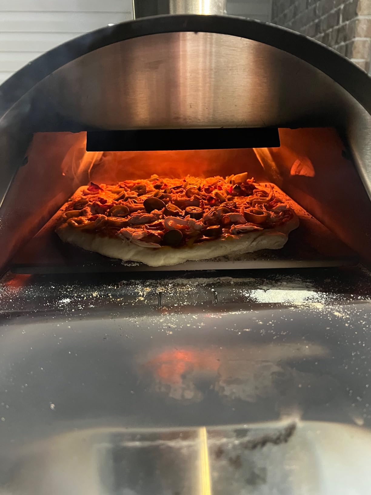 Pellethead Portable Pizza Oven Kit: Wood-Fired Outdoor Grill with Peel, Blower, Thermometer & Accessories, Stainless Steel, 13-Inch Stone Included customer photo 2