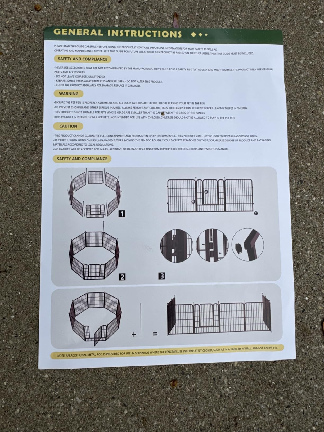 Dog Playpen, 32/40/45 Inch Height Heavy Duty, Folding Indoor Outdoor Anti-Rust Dog Exercise Fence, Portable Pet Playpen with Door for Large Medium Small Dogs and Pet (16 Panels, 32 Inch) Silver customer photo 2