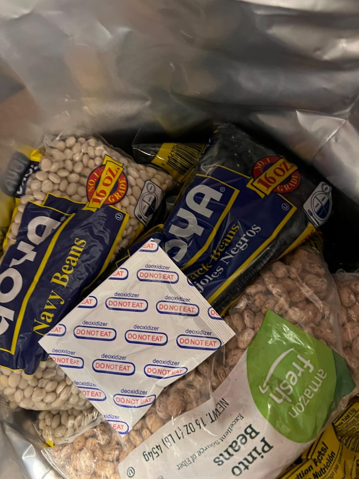 30 Mylar Bags for Food Storage 1 Gallon - Extra Thick 15 Mil - Long Term & Food Grade - Mylar Bags with Oxygen Absorbers 400cc- Zipper, Resealable, Stand-up Gousset customer photo 2