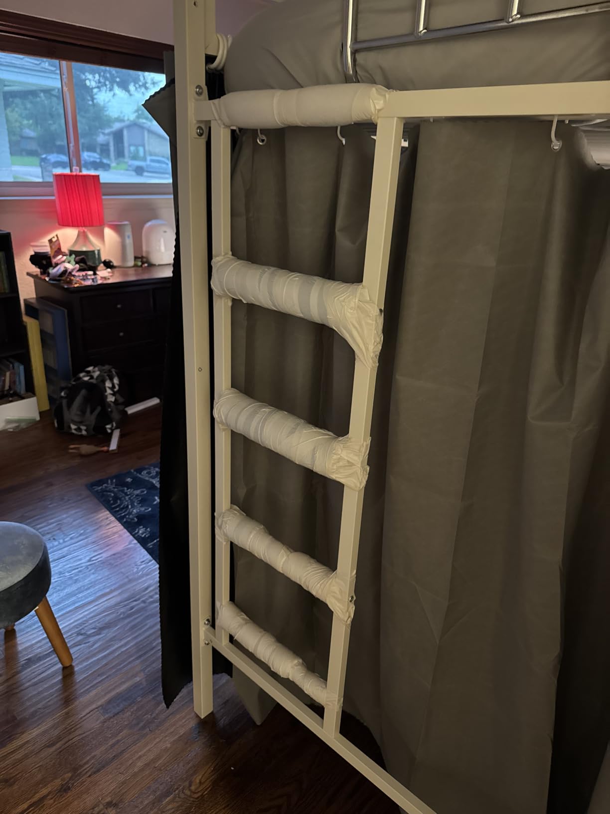 SHA CERLIN Loft Bed Twin Size with Ladder and Guardrail, Black | Heavy Duty Metal Slats Support, No Box Spring Needed, Small Space Saving Furniture for Bedroom Dorm customer photo 1