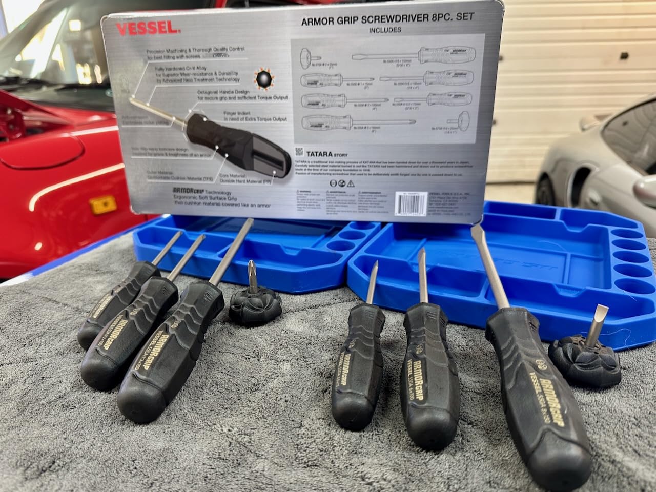 VESSEL ARMOR GRIP Screwdriver 8PC. Set customer photo 2