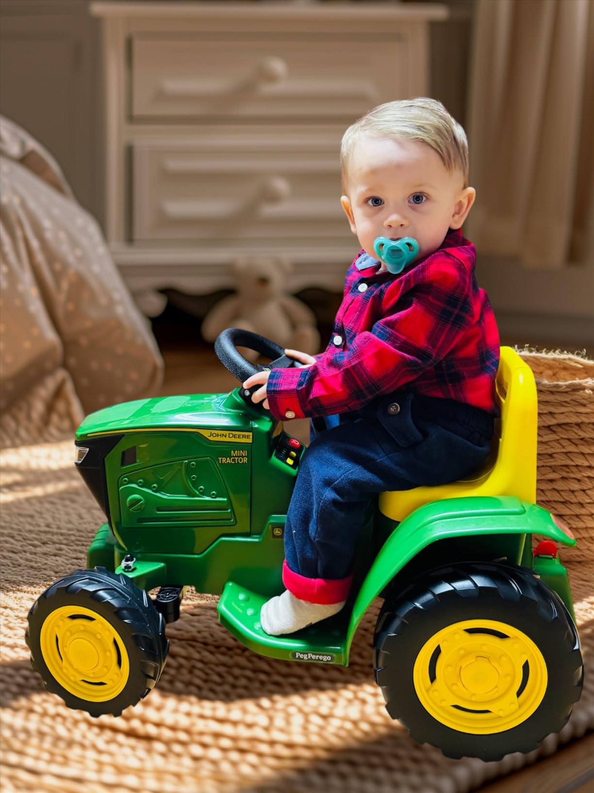 Peg Perego John Deere Mini Tractor 6V Ride on Tractor with Working Lights and Sounds customer photo 1