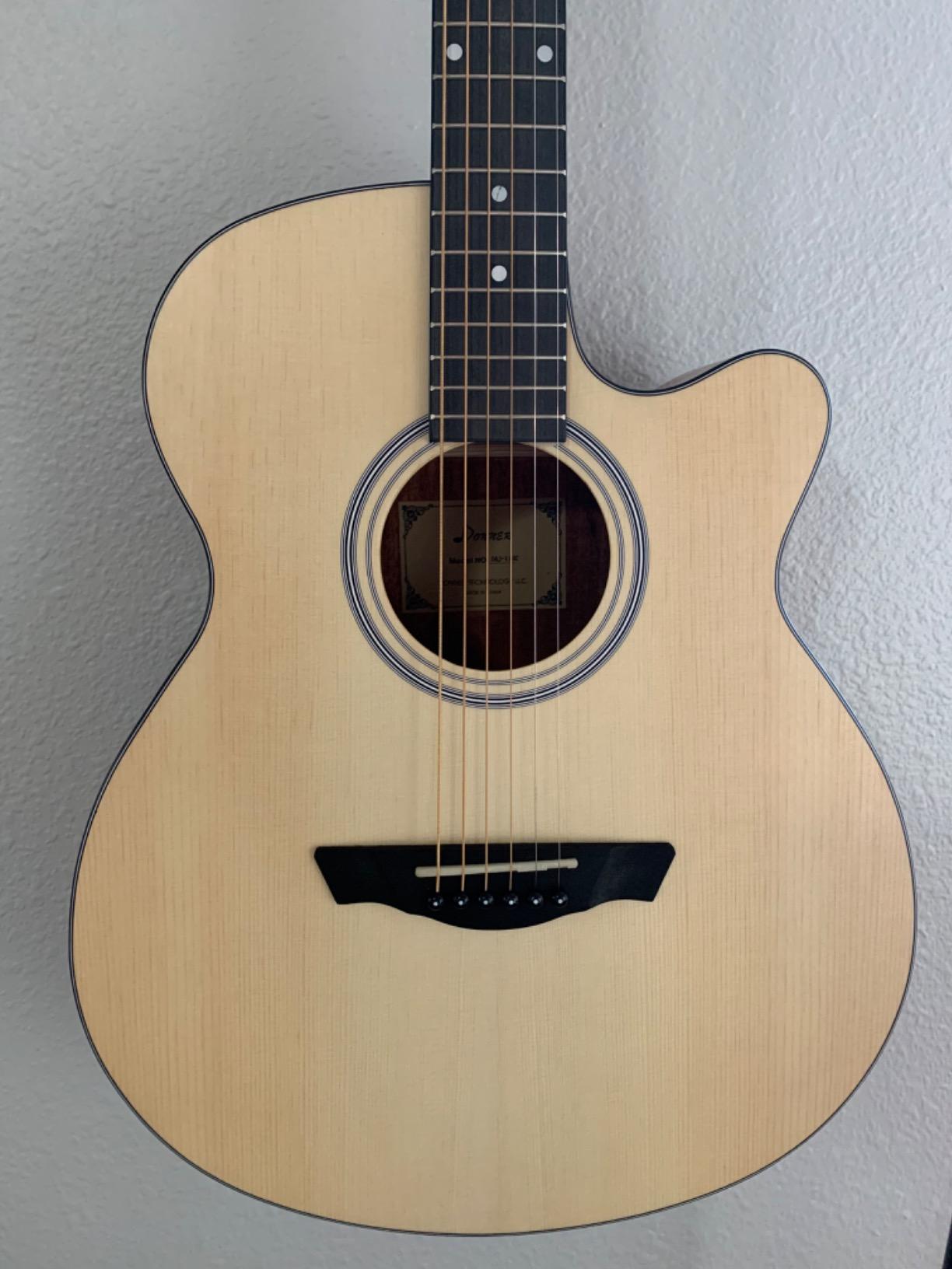 Donner 3/4 Acoustic Guitar Kit 36 Inch Dreadnought Acustica Guitarra Bundle for Beginner Adult Youth Travel With Steel String Spruce Wood Gig Bag Tuner Pickguard Right Hand customer photo 1