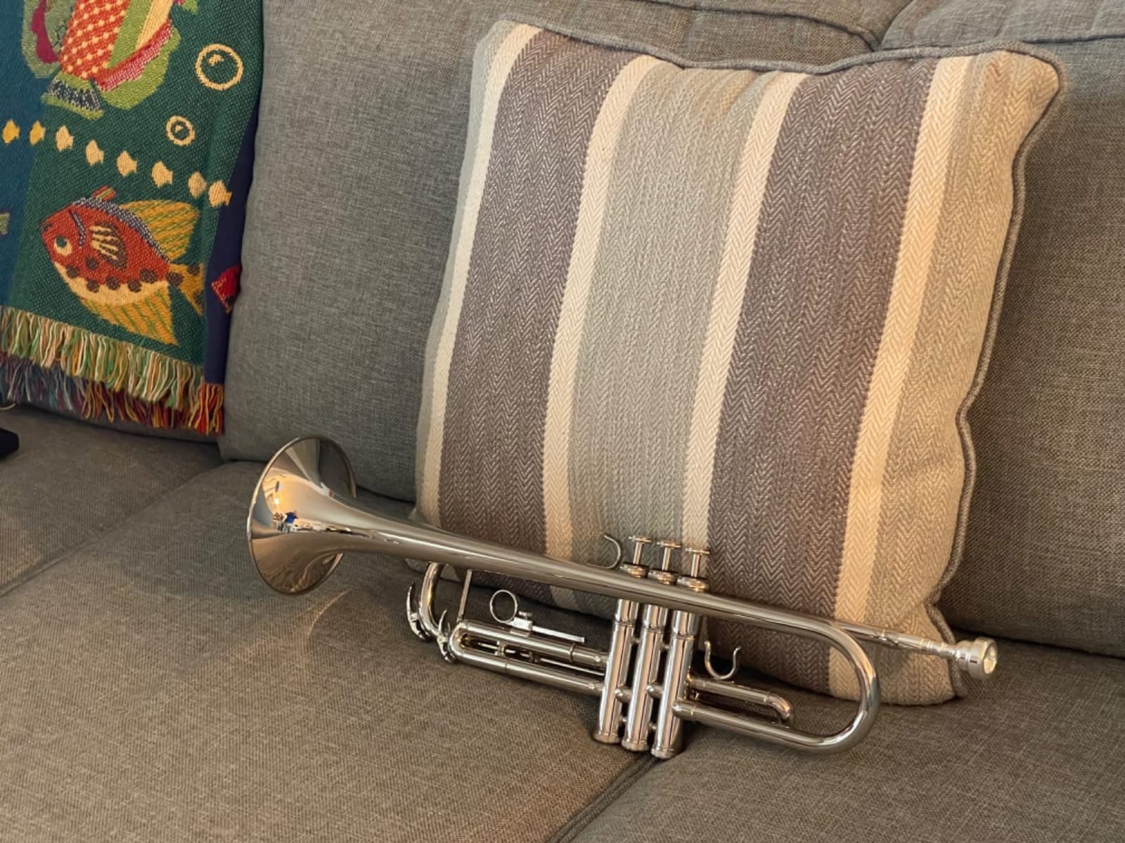 Student Bb Trumpet, Gold Finish Brass for School Band Orchestra Beginners | 7C Mouthpiece, Stainless Steel Valves, Adjustable 3rd Valve Ring, Hard Case, Cleaning Kit, White Gloves customer photo 1