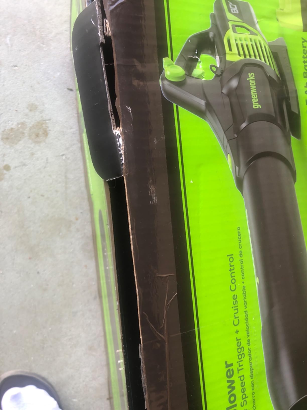 Greenworks 80V (730 CFM / 170 MPH) Cordless Brushless Axial Leaf Blower, Everyday Yard Cleanup for Driveways & Patios, Lightweight, Battery and Charger not included customer photo 1