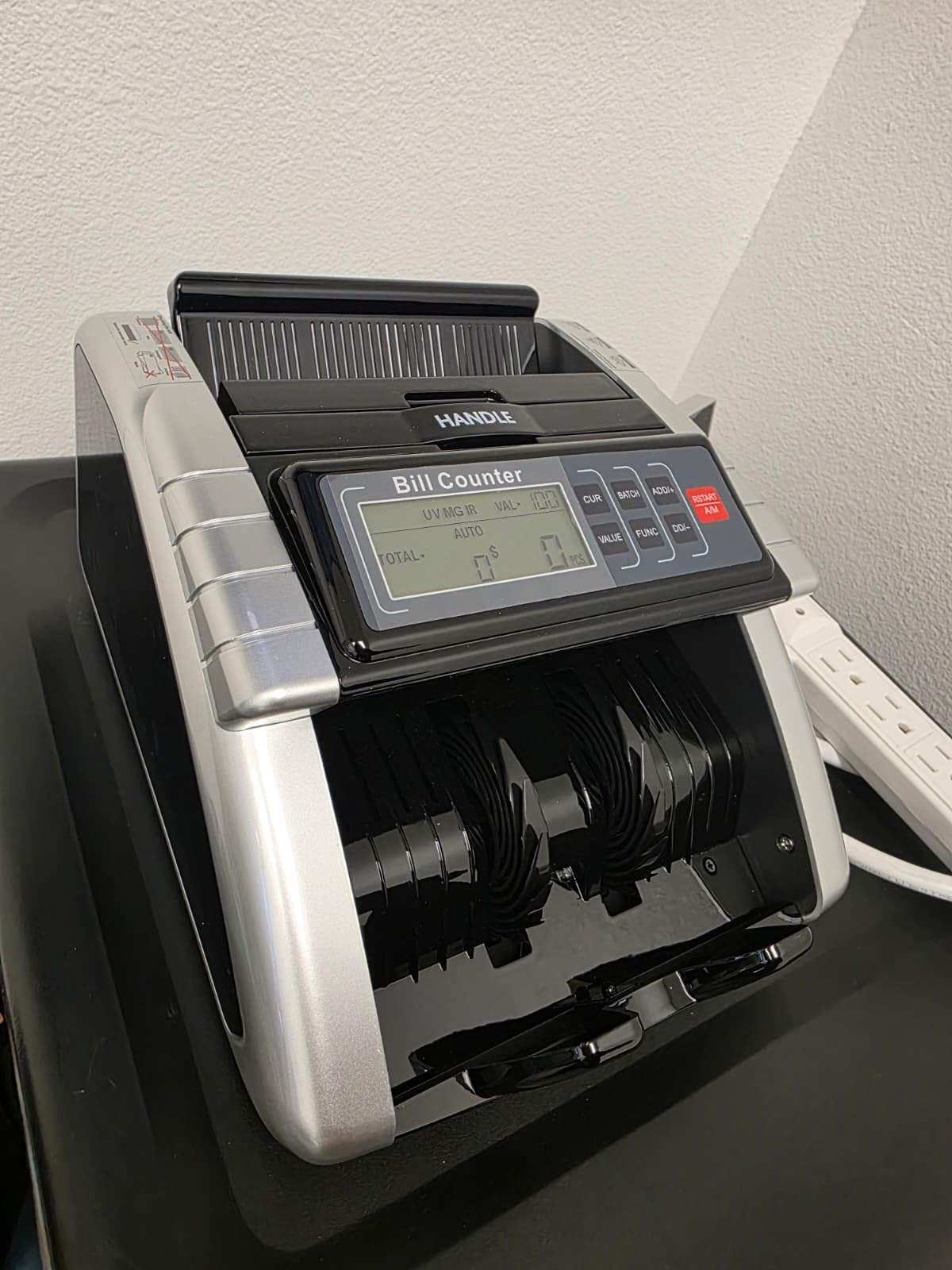 Aneken Money Counter Machine with Value Count, Dollar, Euro UV/MG/IR/DD/DBL/HLF/CHN Counterfeit Bill Detectors, Add and Batch Modes, Cash Counter with LCD Display customer photo 2