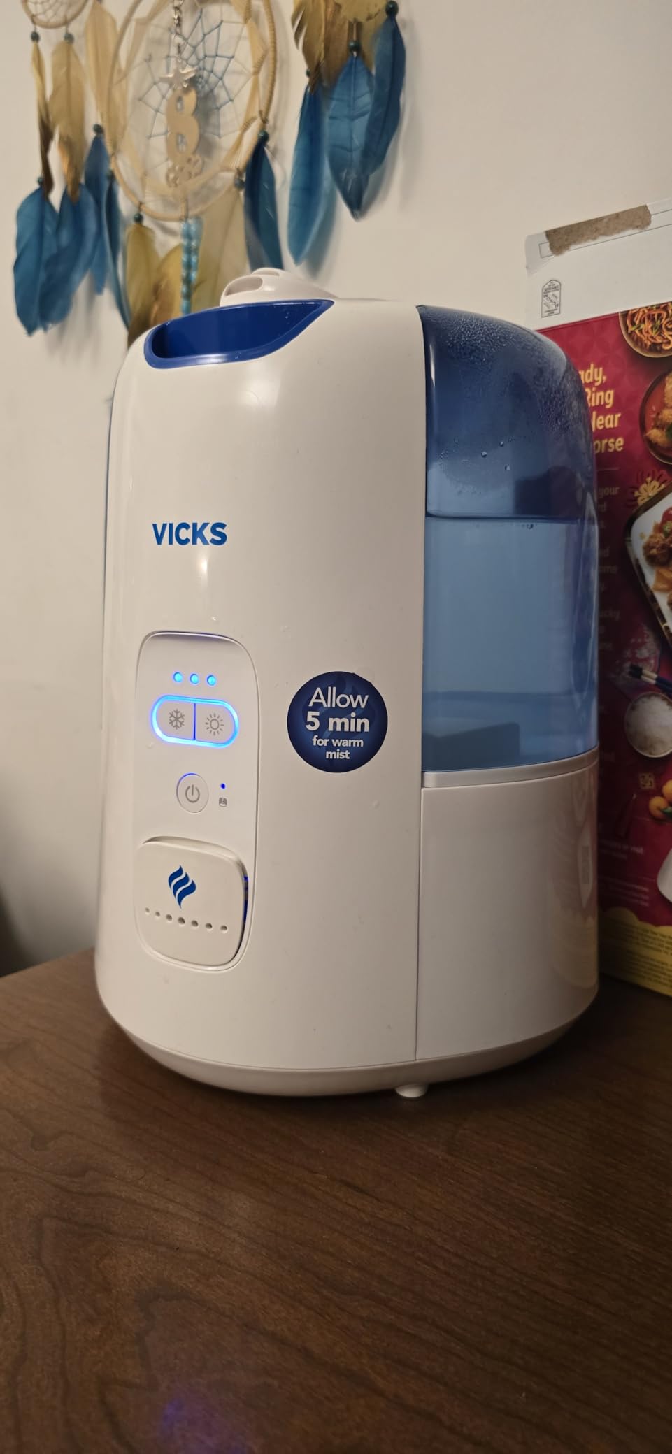 Vicks Dual Comfort Cool + Warm Mist Humidifier for Year Round Mist Comfort | Fusion Technology Filter Free Humidifier with 1.2 Gallon Tank, 40h runtime, Works with Vicks VapoPads and VapoSteam customer photo 1