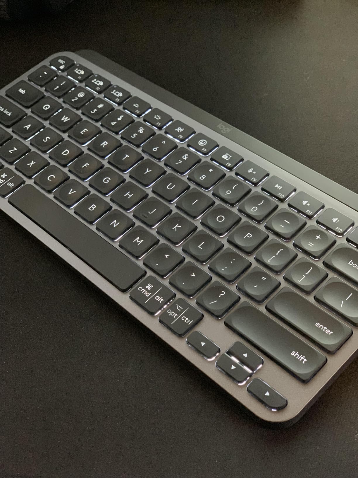 Logitech MX Keys Mini Minimalist Wireless Illuminated Keyboard - Graphite customer photo 2