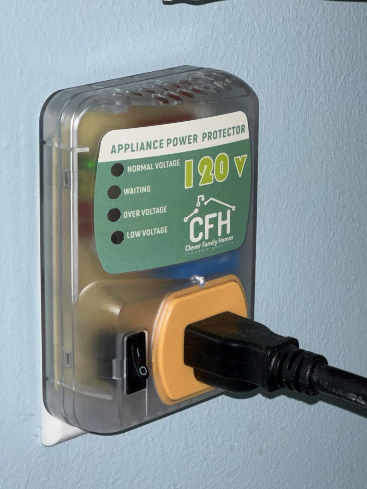 Heavy Duty 20-Amp 2400-Watt Appliance Surge Protector Smart Circuit Plug with Outlet Saver Power Cord customer photo 2