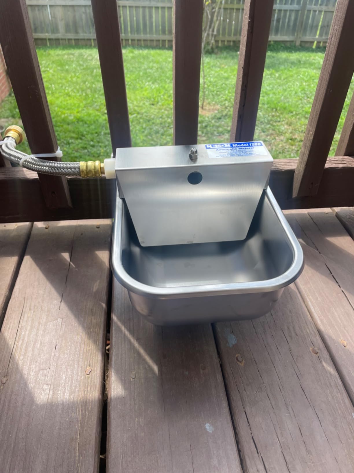 Nelson Rust Proof Stainless Steel Outdoor Automatic Dog Waterer Bowl | Rust-Proof, Auto Float Valve, Quick Hose Hookup, Easy Clean, For Dogs, Livestock & Farm Animals customer photo 2
