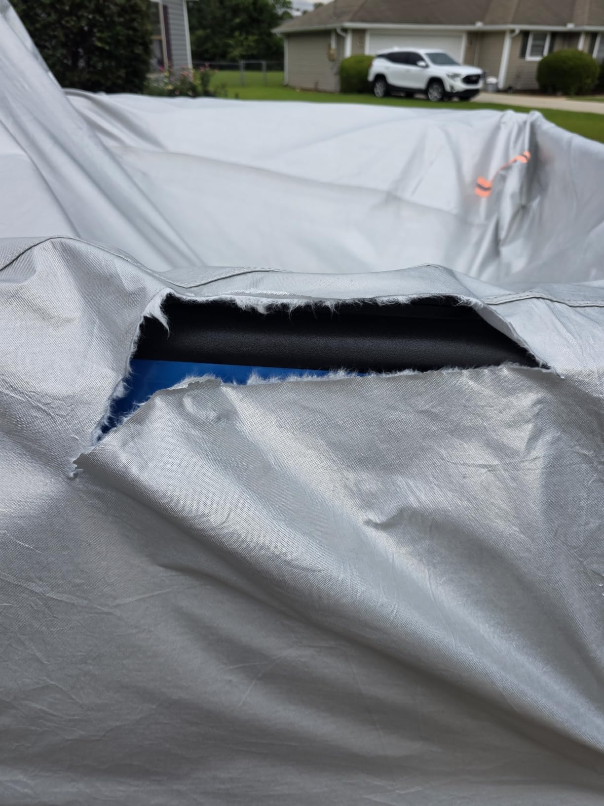 EzyShade 10-Layer Car Cover Waterproof All Weather - See Vehicle Size-Chart - Car Covers for Automobiles & Car Snow Cover - Full Exterior Covers - Winter Rain Sun SUV Sedan. Size A4 (See SizeChart) customer photo 1