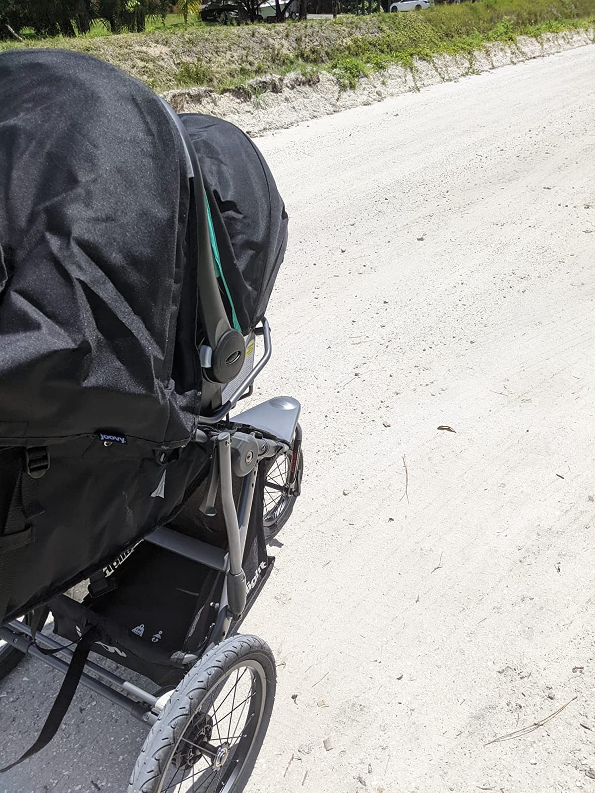 Joovy Zoom360 Ultralight Jogging Stroller, Black | High Child Seat, Shock-Absorbing Suspension, Extra-Large Air-Filled Tires customer photo 2