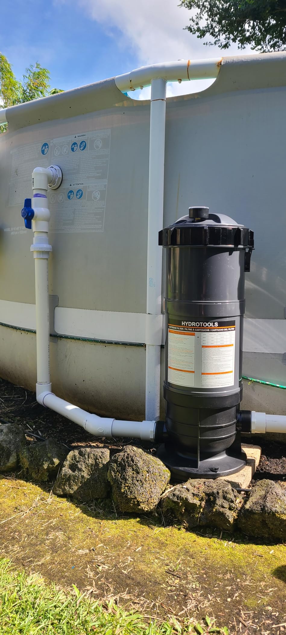 Swimline HYDROTOOLS Above-Ground Pool Cartridge Tank & Replacement Filter Element - 50 Sq. Ft. High-Performance Filtration, Sure-Flo Pro System, Pump or Base Not Included | Sure-Flo Cartridge Filter Tank And Element, 50 Sq Ft, For Above-ground Pools Up To 24, 000 Gal, Non-corrosive Materials customer photo 1