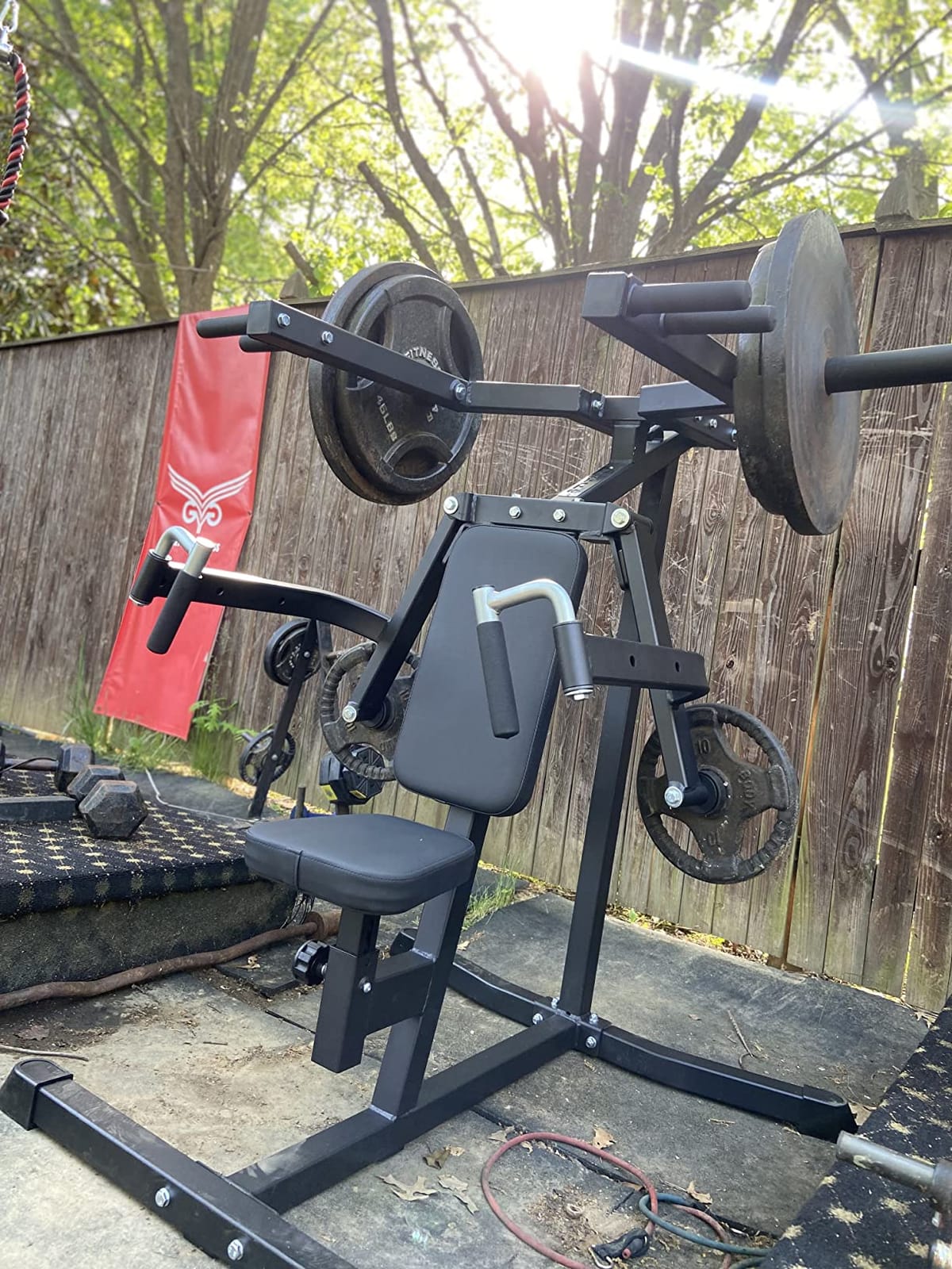 Titan Fitness Plate-Loaded Deltoid and Shoulder Press Machine, 700 LB Capacity, Upper Body Strength Training for Chest Back Shoulders Pecs Delts customer photo 1