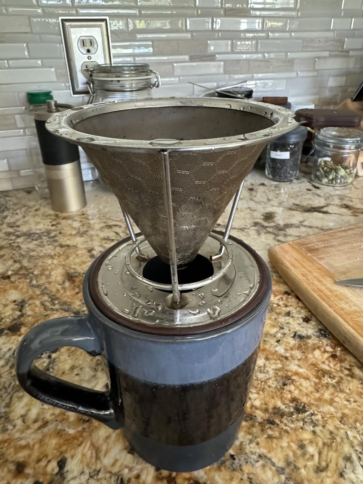 Pour Over Coffee Dripper, MISETTO Stainless Steel Filter, Easy to Clean Paperless Pour Over Coffee Maker, Reusable Filter, Cone Dripper with Removable Cup customer photo 2