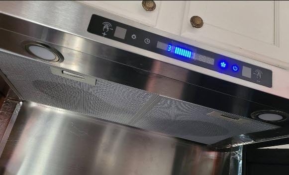 30 Inch Under Cabinet Range Hood with 1200 CFM, 3 Speed Gesture Sensing, Ducted Kitchen Vent Hood & Touch Control Panel, Stainless Steel Stove Vent Hood with 2 LED Lights customer photo 2