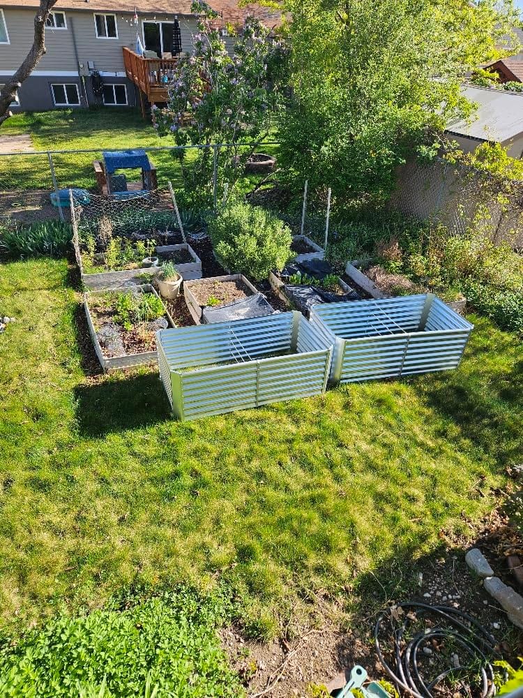 Land Guard 8x4x2 ft Galvanized Raised Garden Bed Kit, Galvanized Planter Raised Garden Boxes Outdoor, Large Metal Raised Garden Beds for Vegetables. customer photo 2