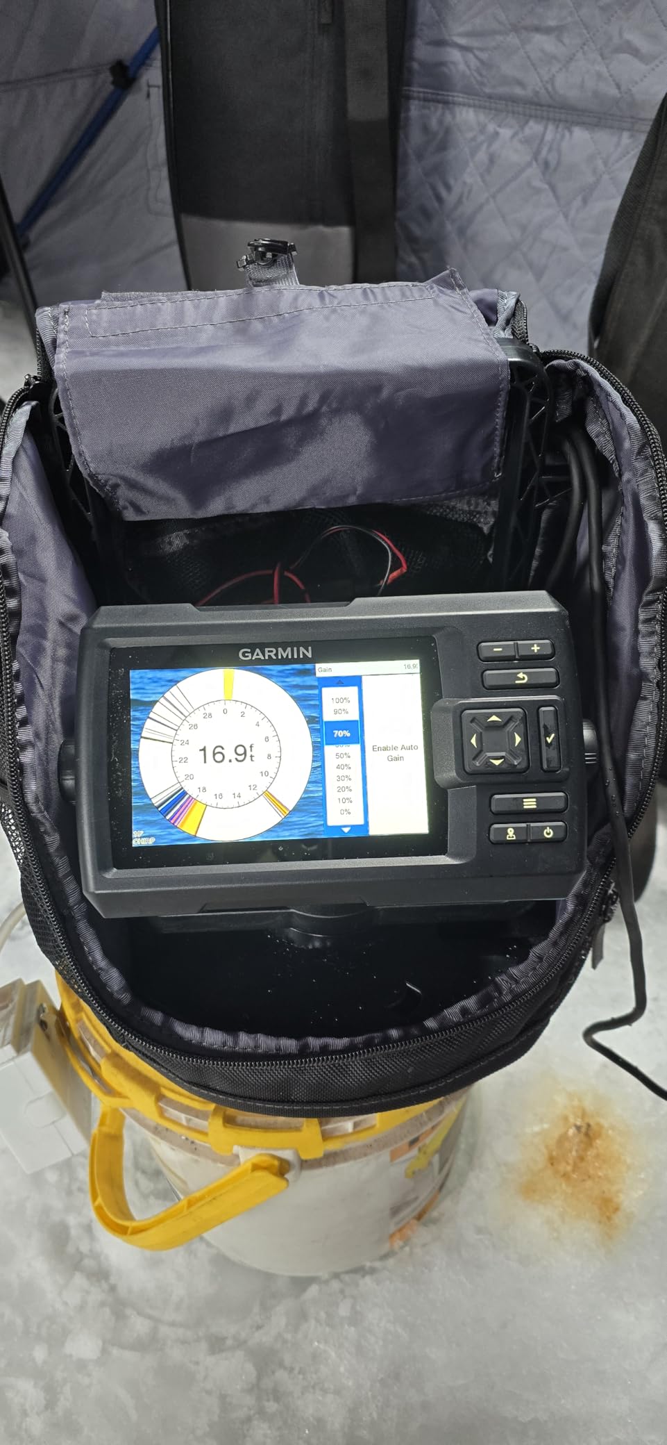 Garmin Striker Vivid 5cv, Portable Ice Fishing Bundle w/GT8HW-IF customer photo 2