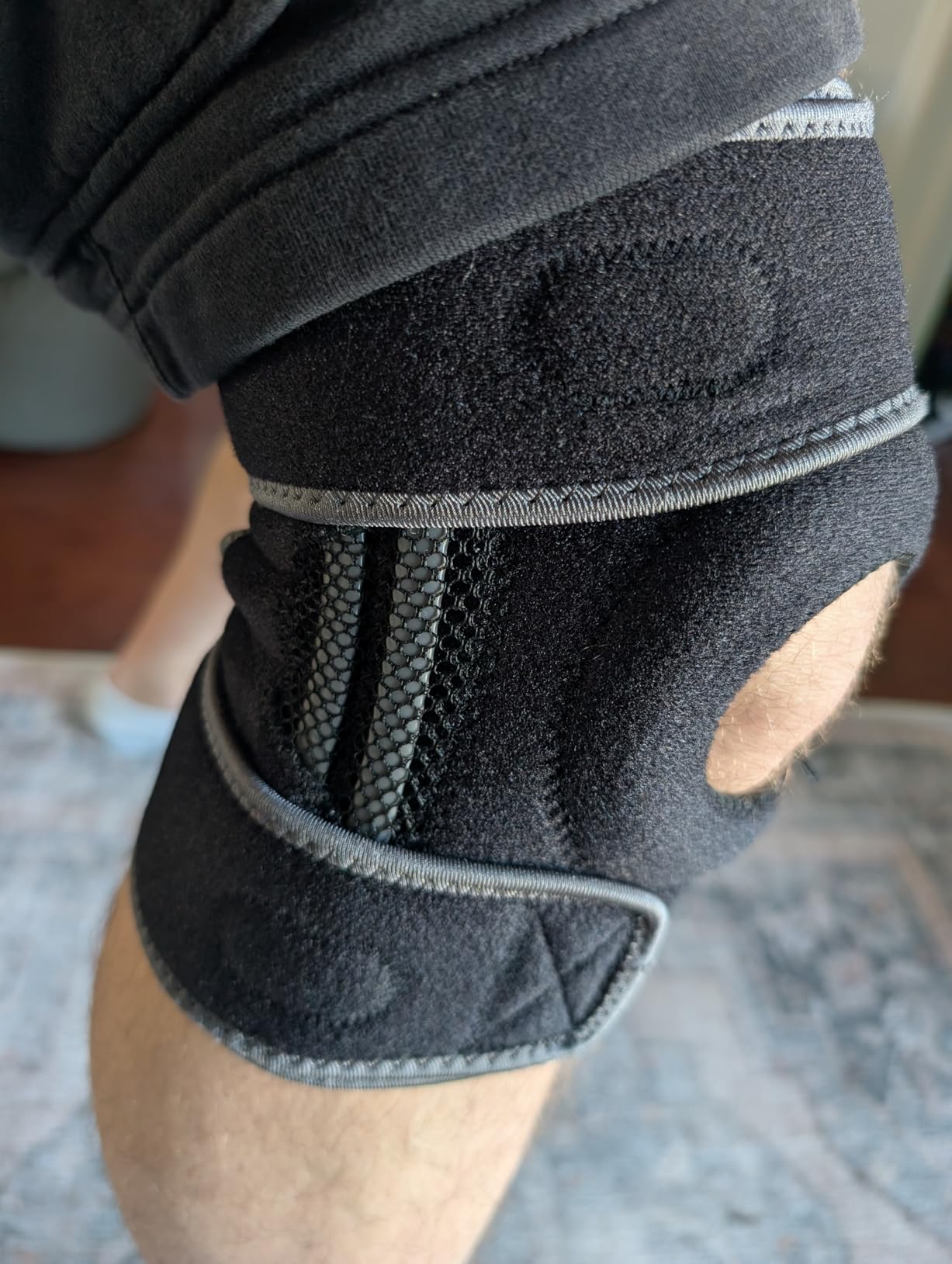 DR. BRACE ELITE Knee Brace with Side Stabilizers & Patella Gel Pads for Maximum Knee Pain Support and fast recovery for men and women-Please Check How To Size Video (Mercury, Large) customer photo 2