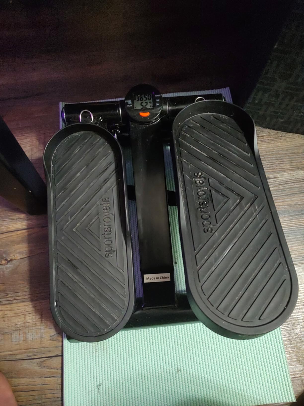 SPORTSROYALS Stair Stepper,Twist/Mini Stepper for Exercise at Home,Step Machine with Resistance Bands for Full Body Workout, 350lbs+ Capacity customer photo 1