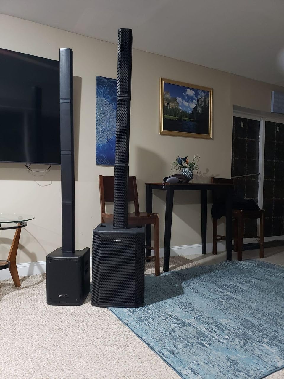 Rockville Titan Portable Array Battery Powered PA Speaker with 8