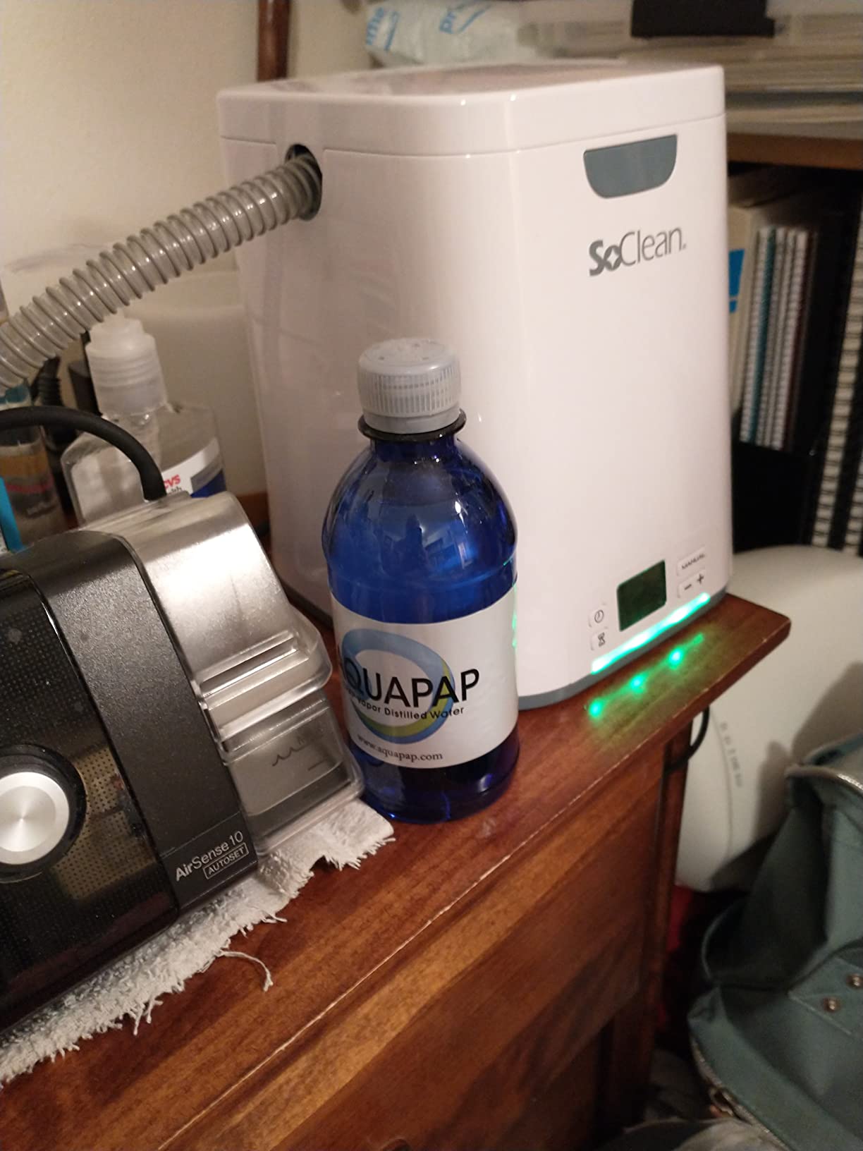AQUAPAP Distilled Water for CPAP Machines | 12 Oz Travel Water Bottles for CPAP Humidifier | Vapor Distilled CPAP Water Compatible with ResMed & Respironics | TSA Approved | 8 Pack customer photo 2