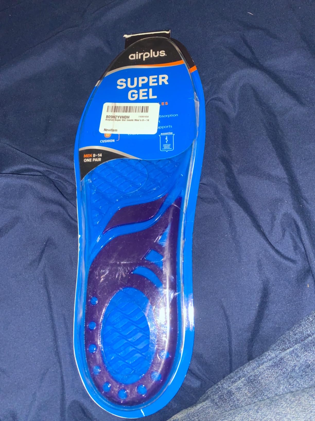 Airplus Super Gel Cushion Insole for Men's Shoe Sizes 8-14 - All-Day Comfort, Shock Absorption, Gel Zones, Full-Length Footbed, Trim-to-Fit for Casual, Athletic, Dress Shoes, and Work Boots customer photo 1