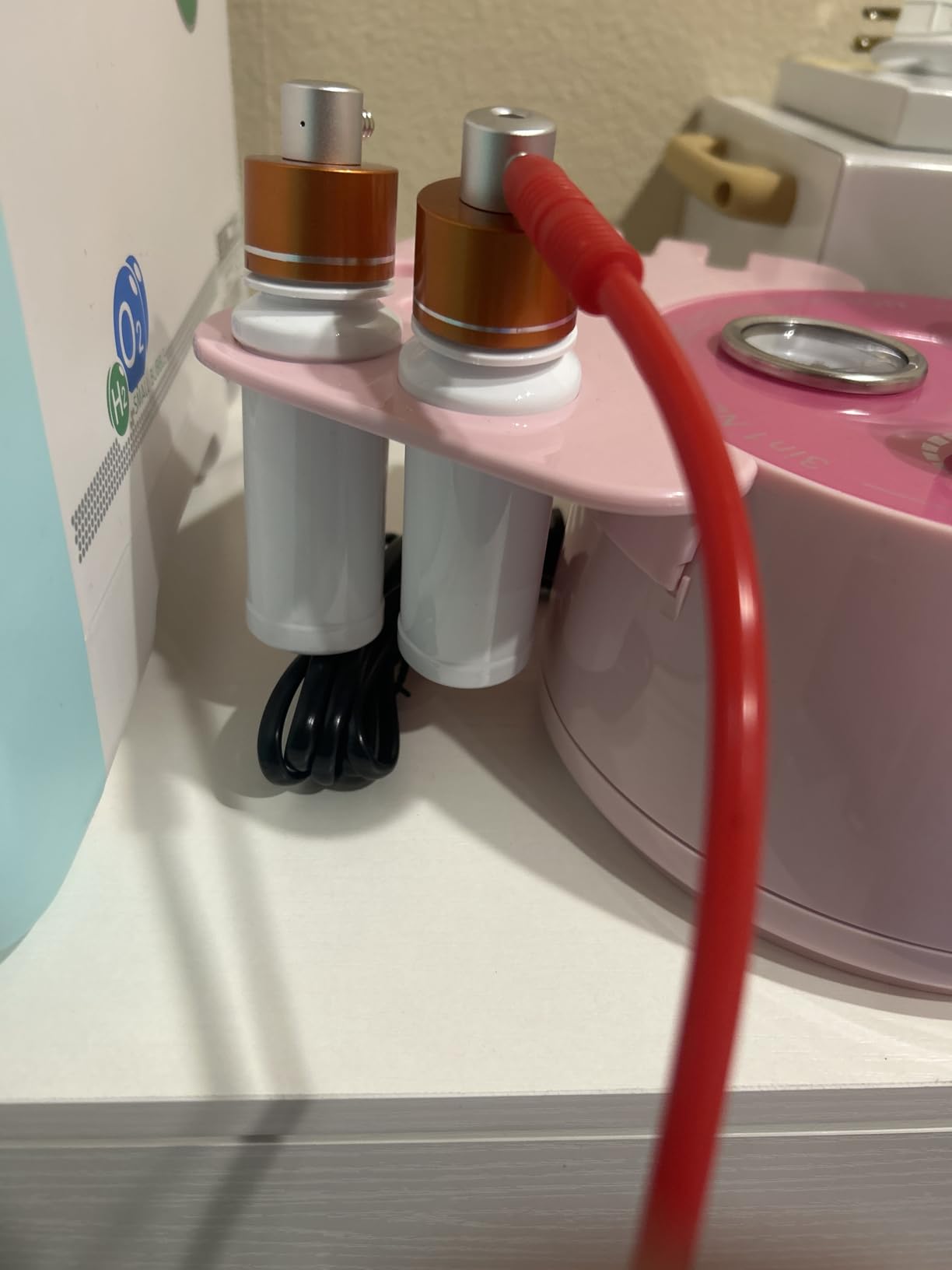 Diamond Microdermabrasion Machine Professional Plus, 3 in 1 Pink Diamond Dermabrasion Facial Beauty Equipment Skin Care for Vacuum Blackhead Removal & Spray, Suction Power 0-70 cmHg customer photo 2