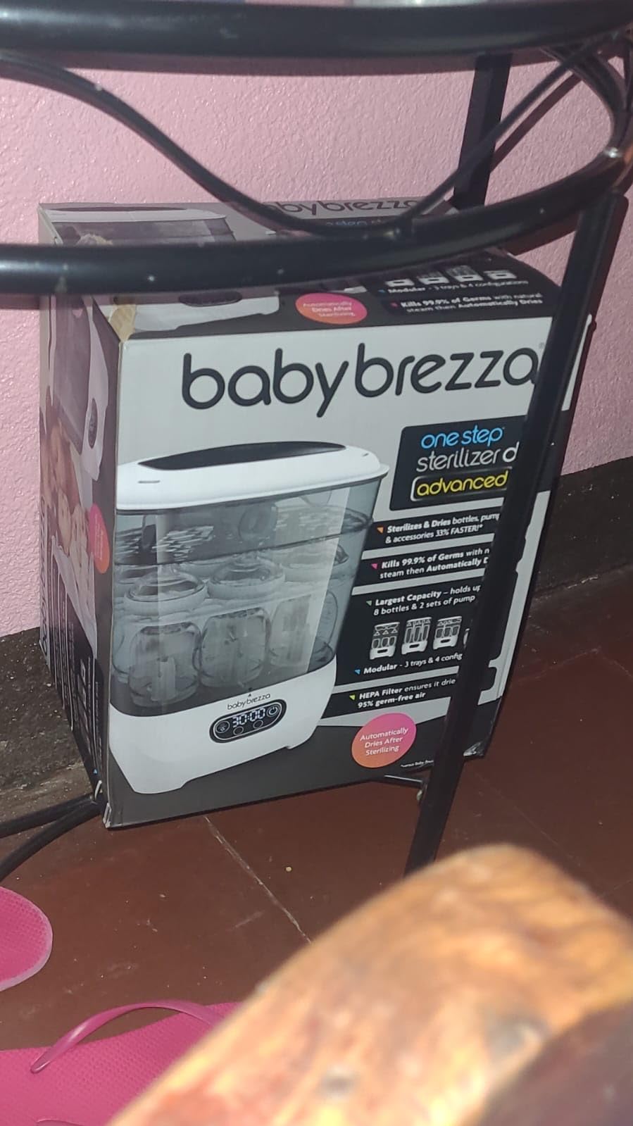Baby Brezza Bottle Sterilizer and Dryer Advanced - Largest Capacity, Universal Steam Sanitizer with HEPA Air Filter customer photo 1