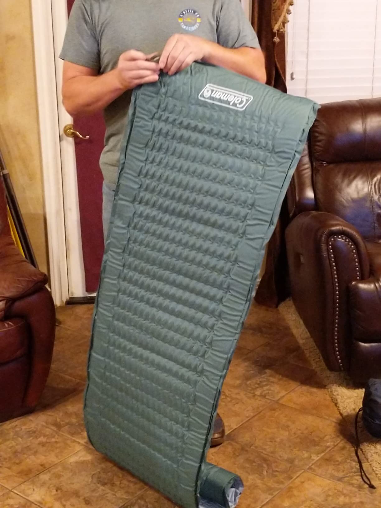 Coleman Silver Springs Self-Inflating Sleeping Pad, Comfortable Camp Pad with Insulating Foam & Durable PVC Coating, Lightweight Sleeping Mat Inflates in Minutes customer photo 2