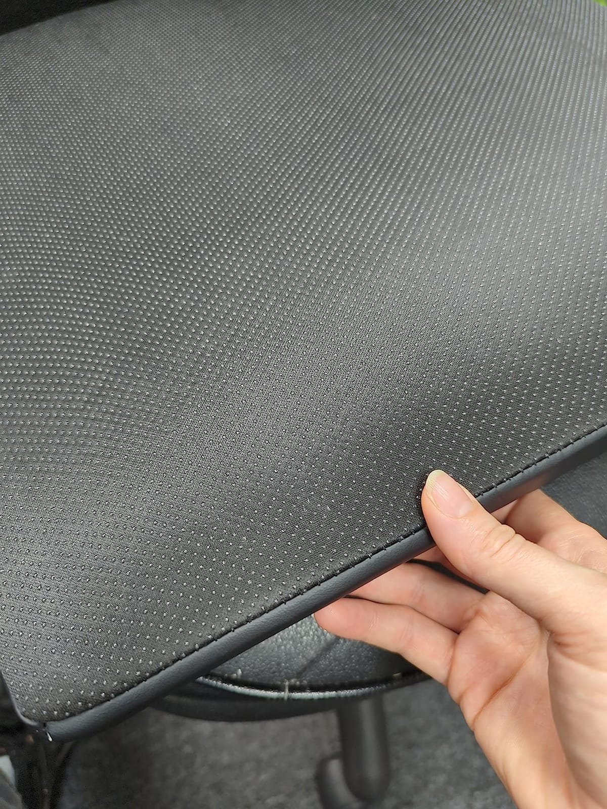 kingphenix Memory Foam Car Seat Cushion for Driving Comfort and Office Use | Coccyx and Lower Back Pressure Relief, Non-Slip Seat Cushion for Cars, Trucks, SUVs, Long Drives and Office Chairs, Black customer photo 1