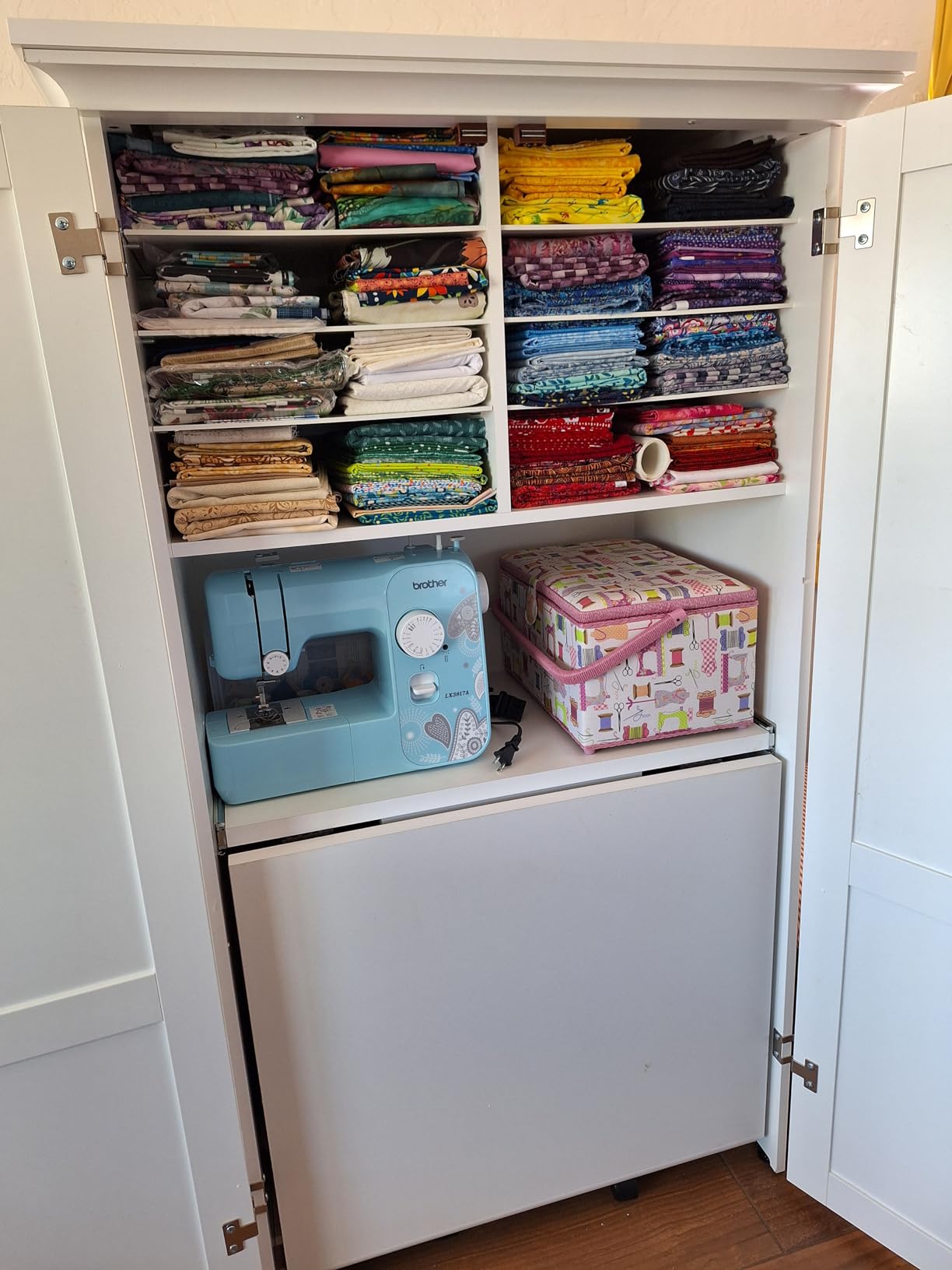 Sauder Miscellaneous Storage Craft & Sewing Armoire, L: 35.11