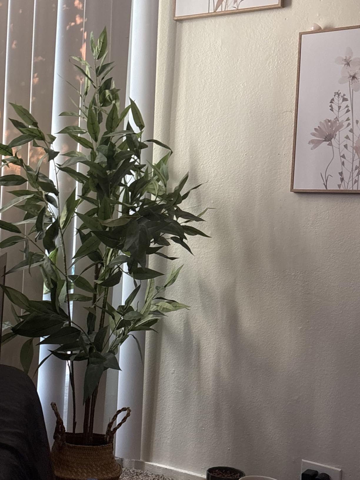 Ferrgoal 4Ft Artificial Eucalyptus Plant with Basket & Silk Leaves | Faux Plants Indoor, Floor Plant for Home Décor Office Living Room, Housewarming customer photo 2