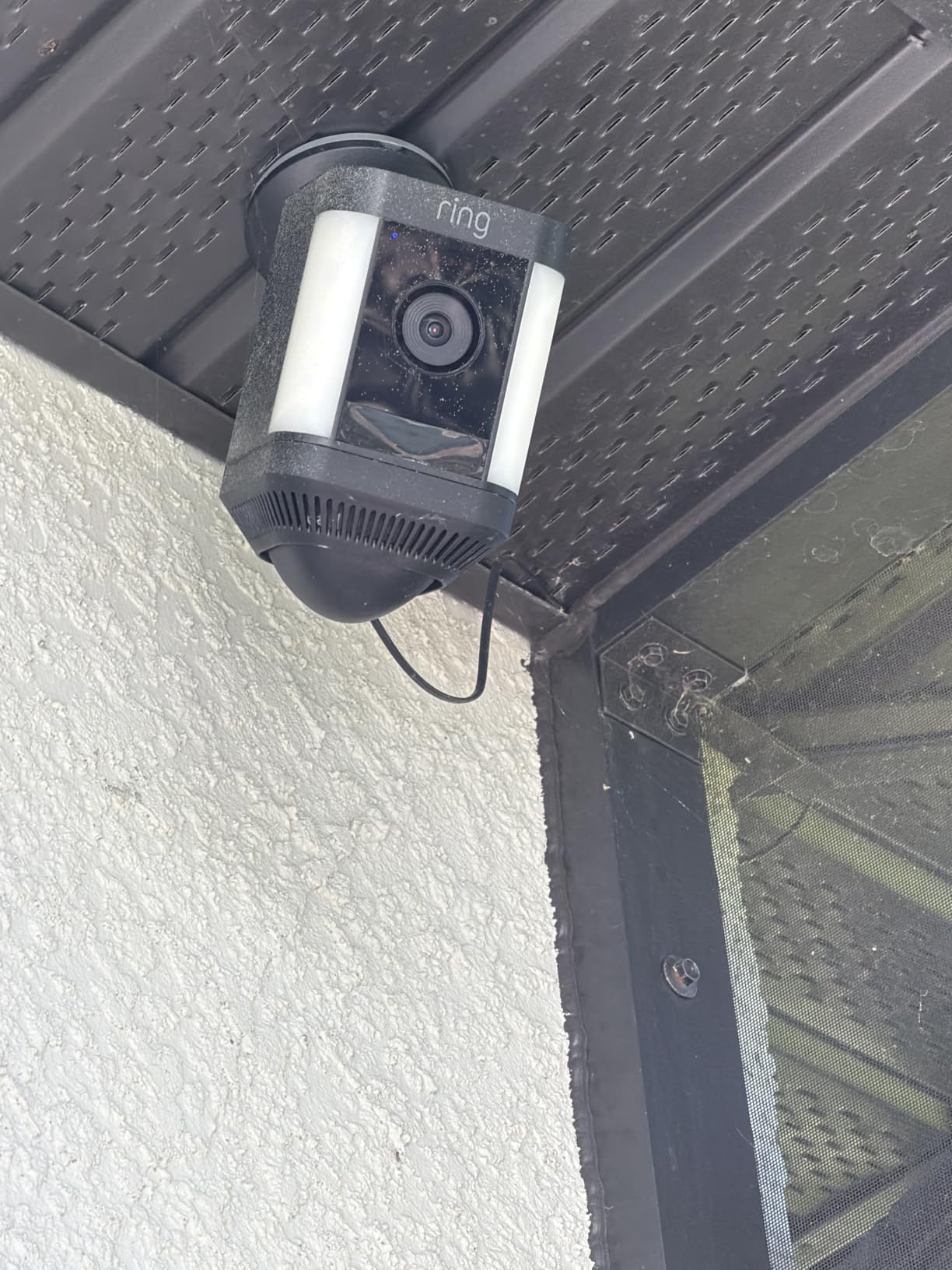 Ring Spotlight Cam Plus, Battery, Home or Business Security with HD video, Two-Way Talk, Color Night Vision, and Security Siren, White customer photo 2