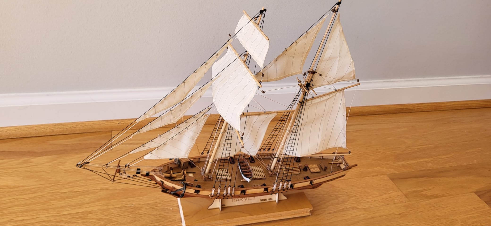 GAWEGM Wooden Building Kit - 1/96 Harvey 1847 Ship Model for Adult customer photo 1