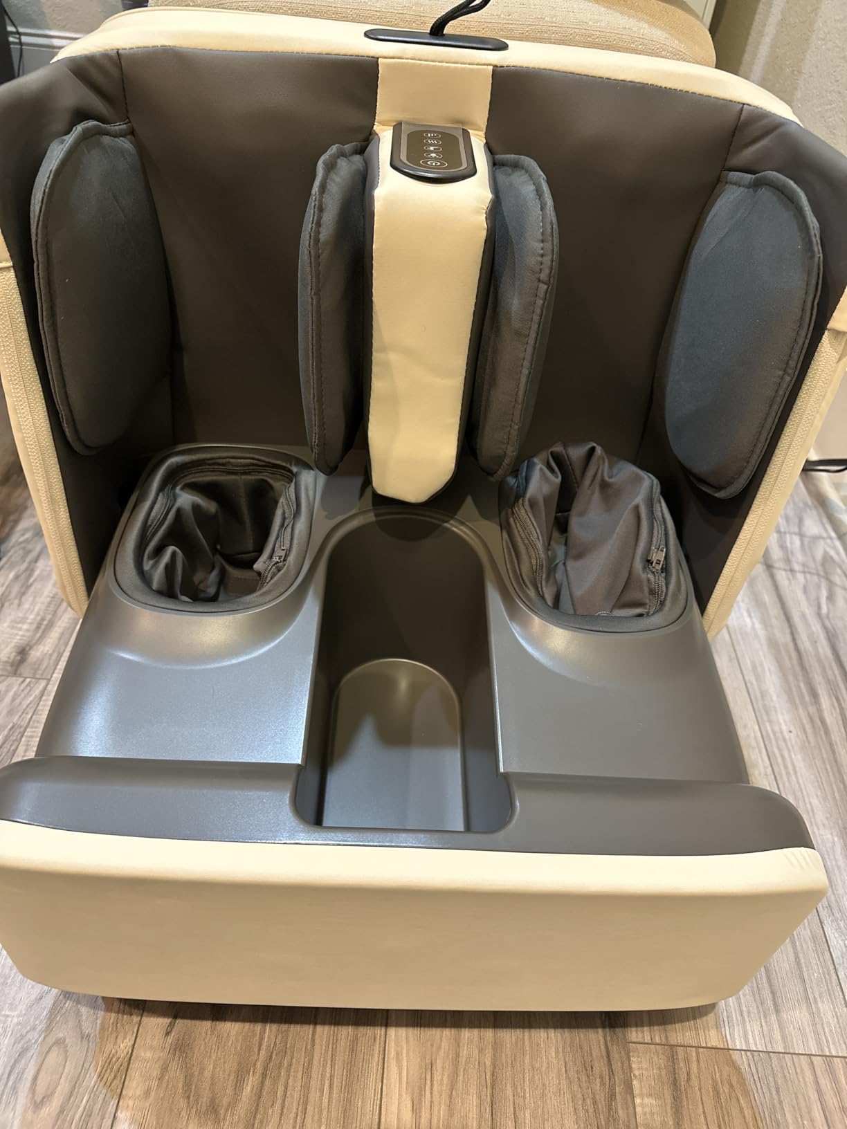 COMFIER Shiatsu Foot & Calf Massager with Heat, 2 in 1 Ottoman, FSA Eligible | Deep Kneading & Compression & Vibration for Plantar Fasciitis Neuropathy, Adjustable Intensity, Up to Size 13, Gifts for Mom Dad customer photo 1