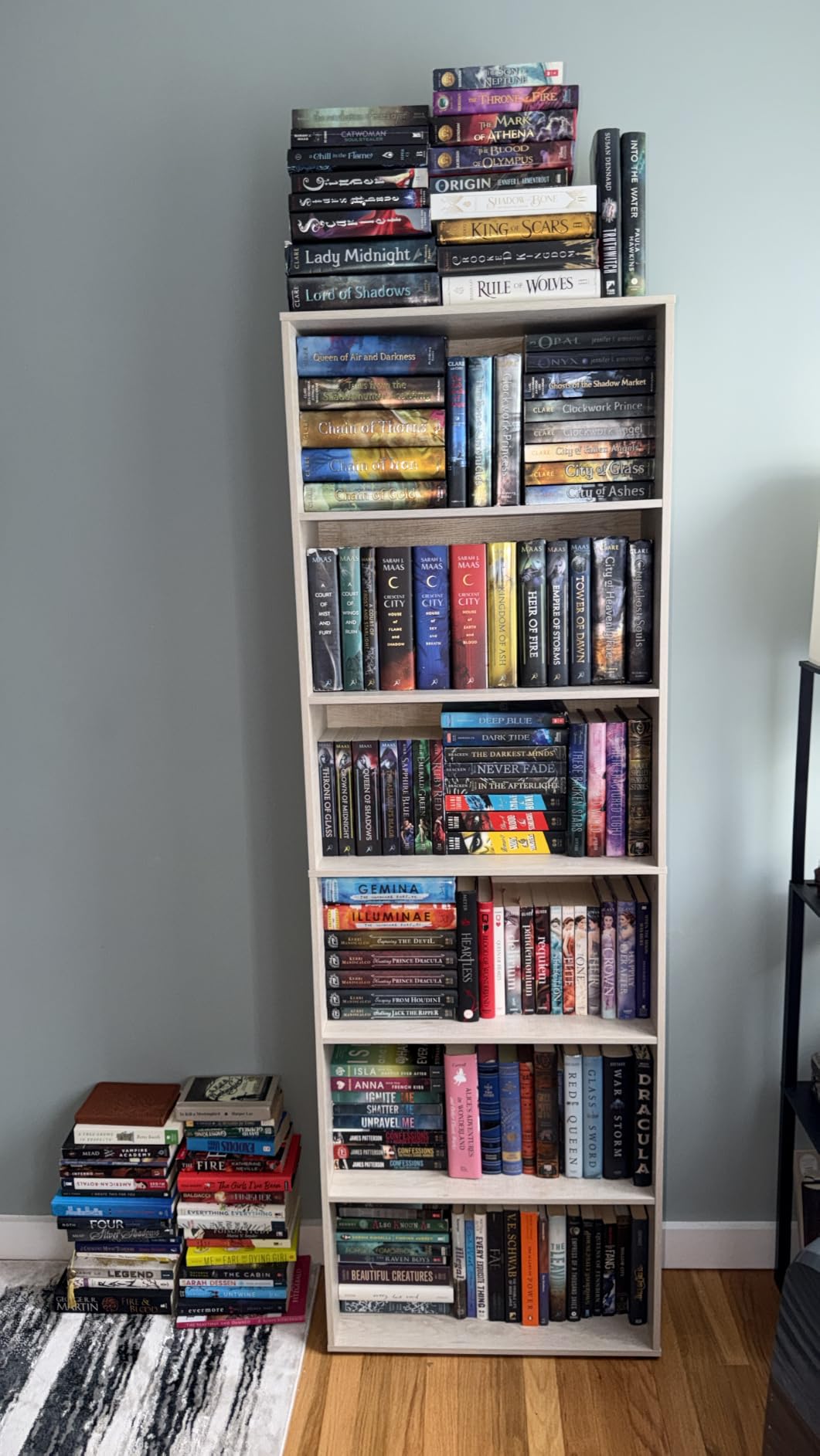 IRONCK Bookshelves and Bookcases Floor Standing 6 Tiers Display Storage Shelves 70 in Tall Bookcase Home Decor Furniture for Home Office, Living Room, Bed Room customer photo 1
