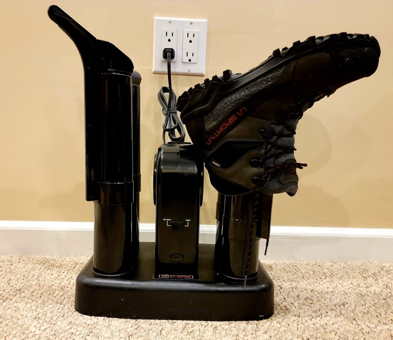 PEET Advantage Plus 2-Pair Electric Boot & Shoe Dryer with Fan & Heat - Dries 2 Pairs in 1-4 Hours, Fan-Assisted Heated or No-Heat, Built-In Timer, Neutralizes Odors customer photo 2