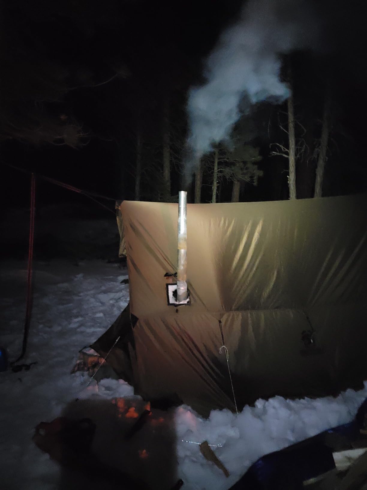 OneTigris ROCDOMUS Hot Tent with Stove Jack, 3000mm Waterproof, Versatile Lightweight Hammock Tent for Camping, Hiking, Backpacking, Bushcraft, Car Trips customer photo 1