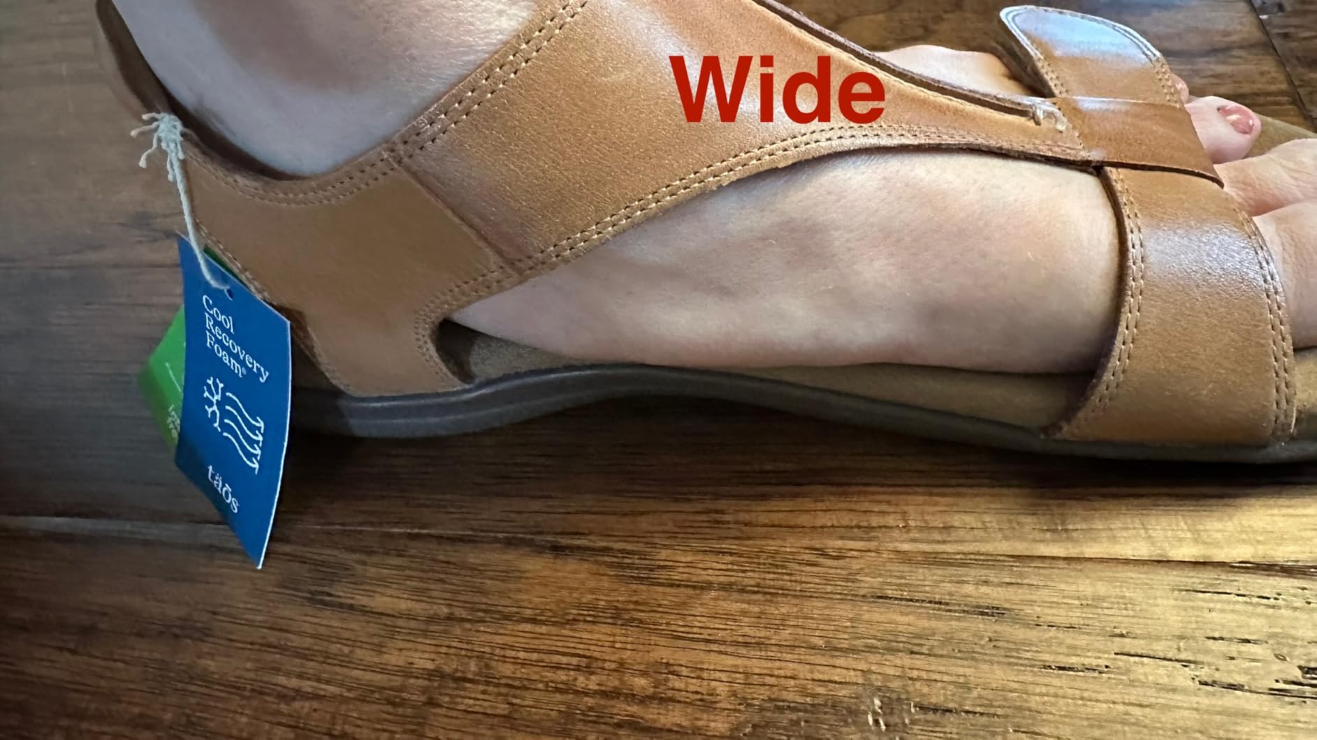 The Show Premium Leather Women's Sandal - Experience Everyday Style, Comfort, Arch Support, Cooling Gel Padding and an Adjustable Fit for Exceptional Walking Comfort customer photo 1