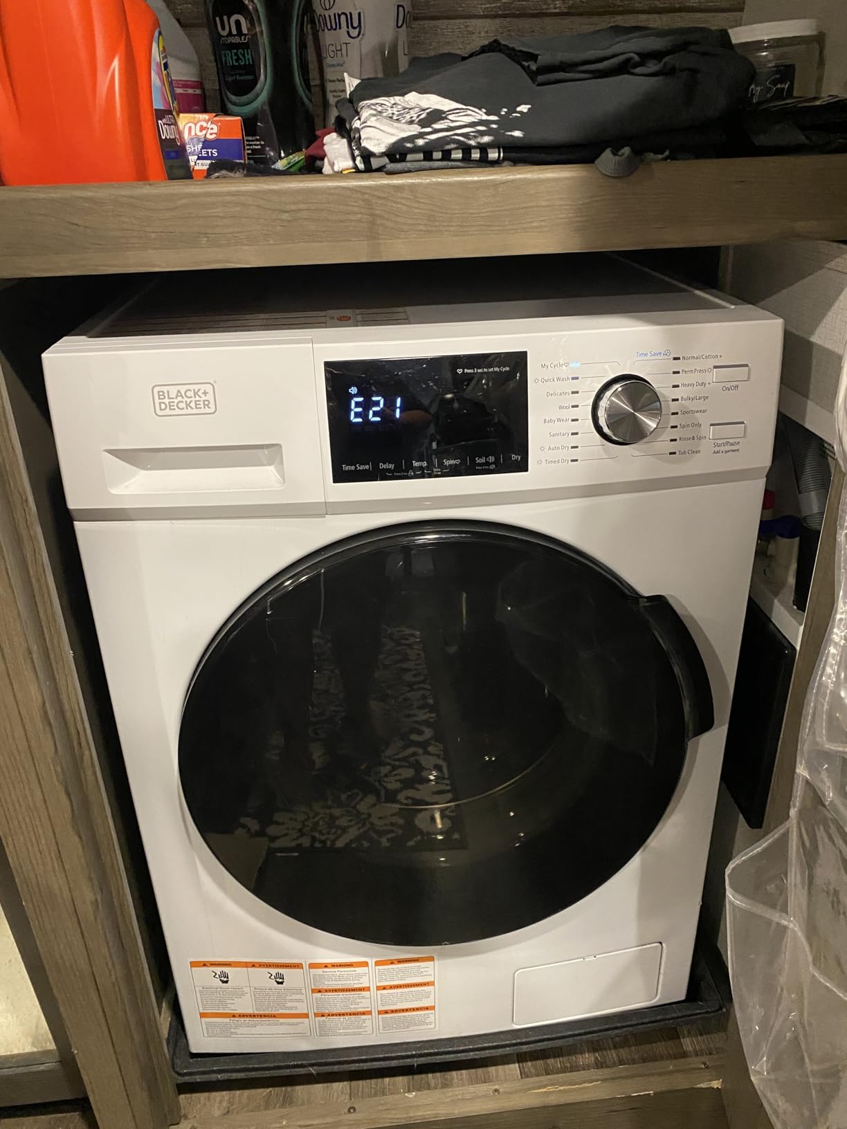BLACK+DECKER Washer and Dryer Combo, 2.7 Cu. Ft. All In One Washer and Dryer with LED Display & 16 Cycles customer photo 2