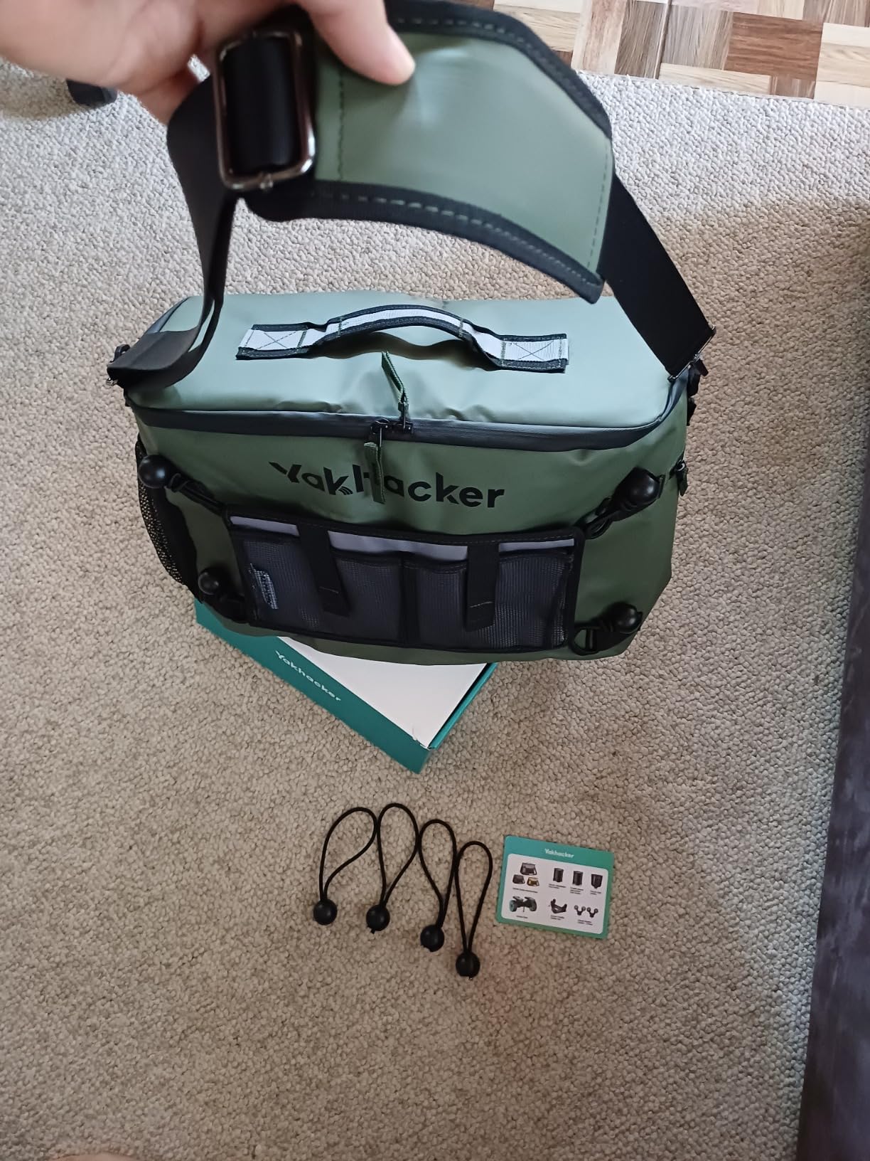 Yakhacker Kayak Cooler, Waterproof Seat Back Cooler for Kayaks with Lawn-Chair Style Seats, Kayak Accessories Cooler Bag, Portable Ice Chest Cooler for Kayaking, Travel, Lunch, Beaches &Trips customer photo 2