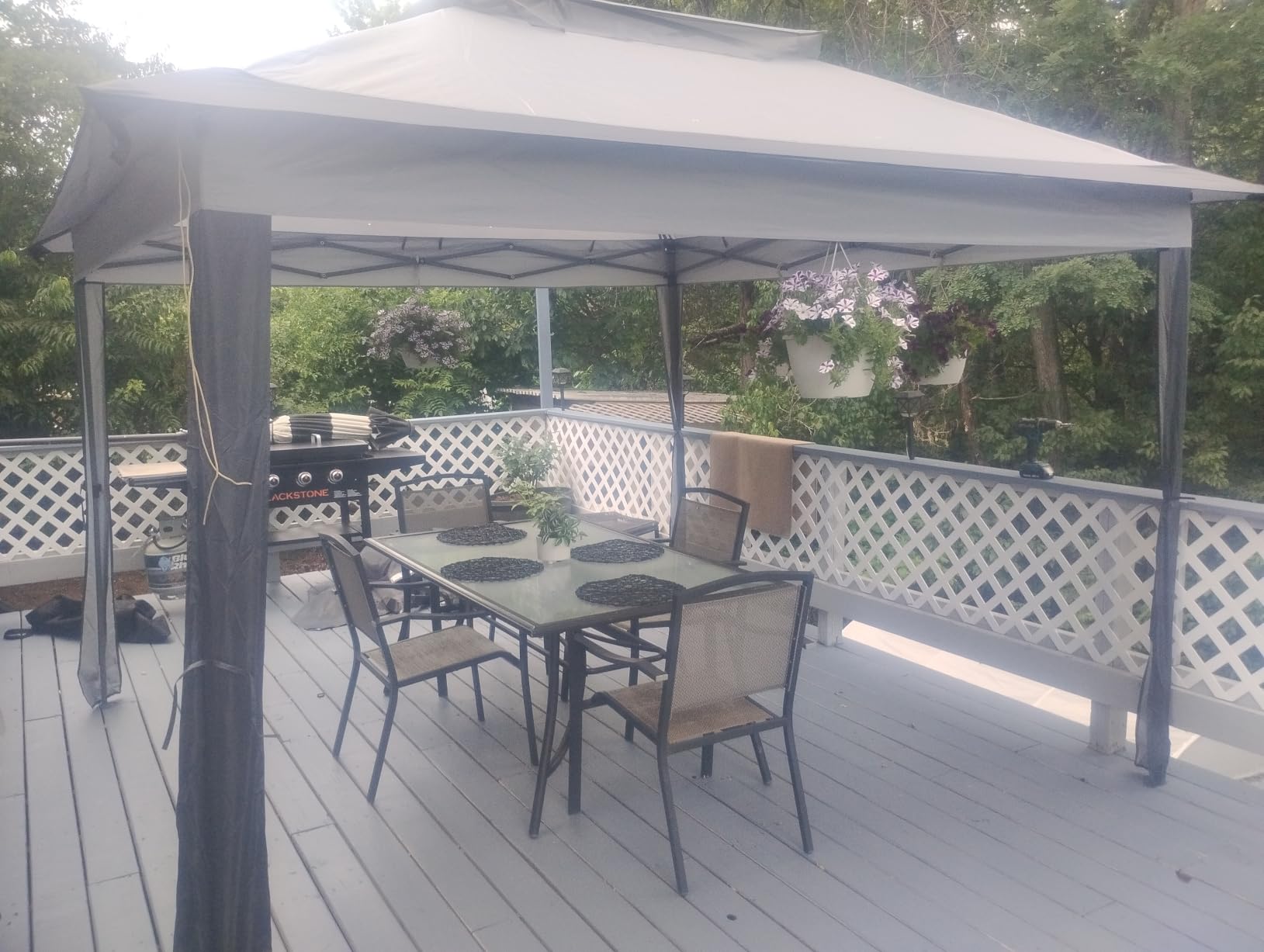 MASTERCANOPY 11x11 ft Pop Up Gazebo with Netting Screen Walls, Champagne | 180D Polyester, UPF 50+ Waterproof, Double-Tiered Vented Roof, Instant Portable Canopy, Easy Setup customer photo 1