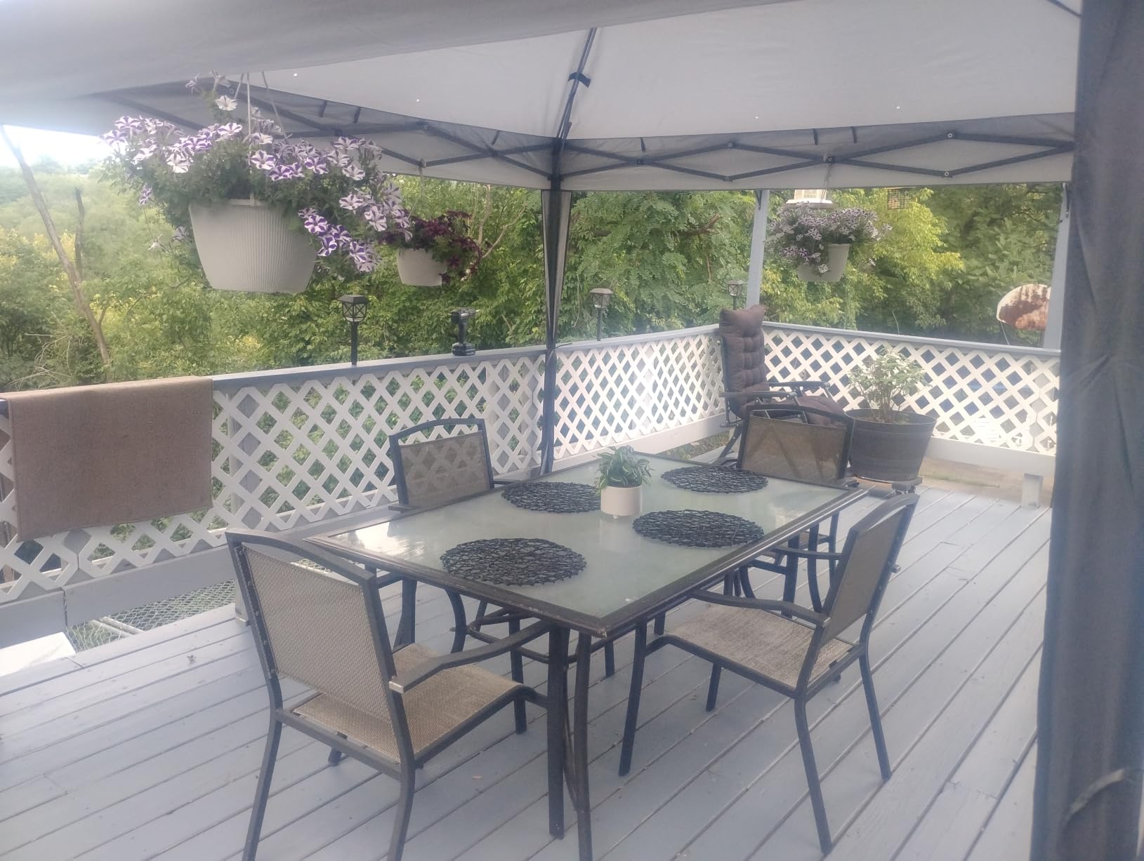 MASTERCANOPY 11x11 ft Pop Up Gazebo with Netting Screen Walls, Champagne | 180D Polyester, UPF 50+ Waterproof, Double-Tiered Vented Roof, Instant Portable Canopy, Easy Setup customer photo 2