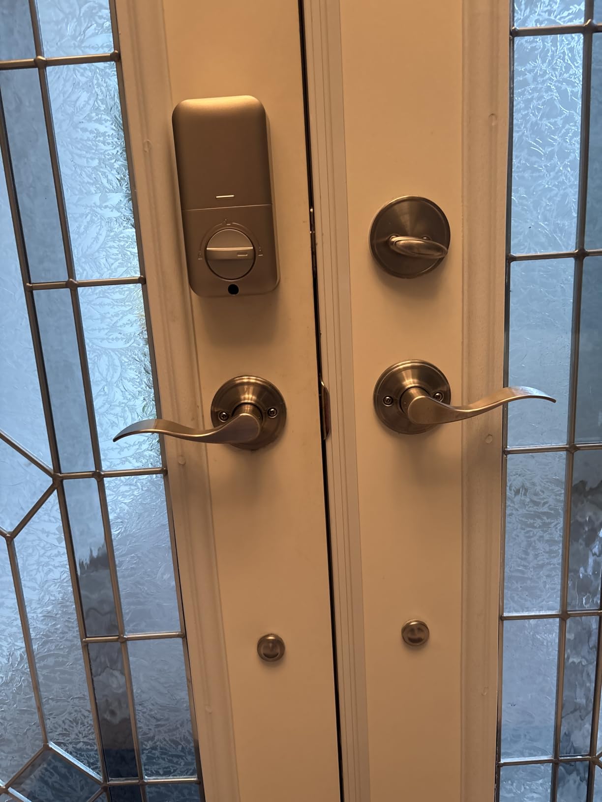 TEEHO TE001 Keyless Entry Deadbolt with Keypad for Front Door, Satin Nickel | ANSI Grade 3 Security, 20 User Codes, Low Battery Alert, IP54 Waterproof, One Touch Lock, Anti-Peep Password & 2 Backup Keys customer photo 2